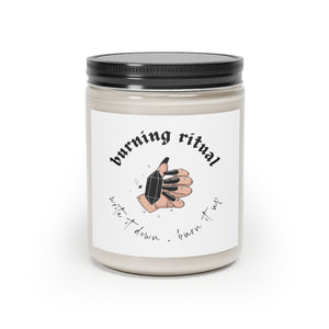 Burning Ritual Candle - Vanilla